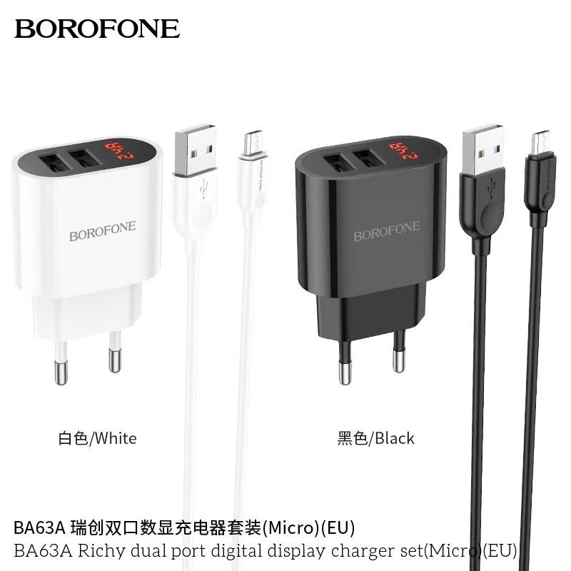 Bộ Củ Cáp Sạc Borofone BA63A Micro