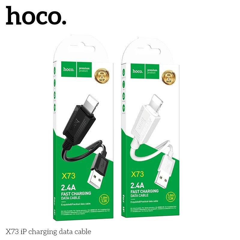 Cáp Sạc Hoco X73 lightning 2.4A- 1M