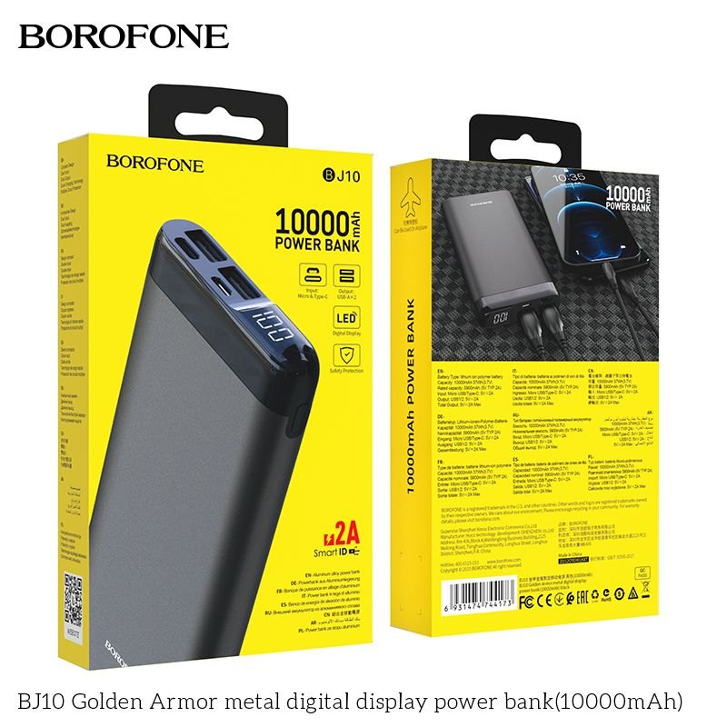 Pin sạc dự phòng Borofone BJ10 10.000mAh