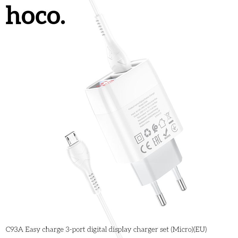 Bộ củ cáp sạc Hoco C93A micro