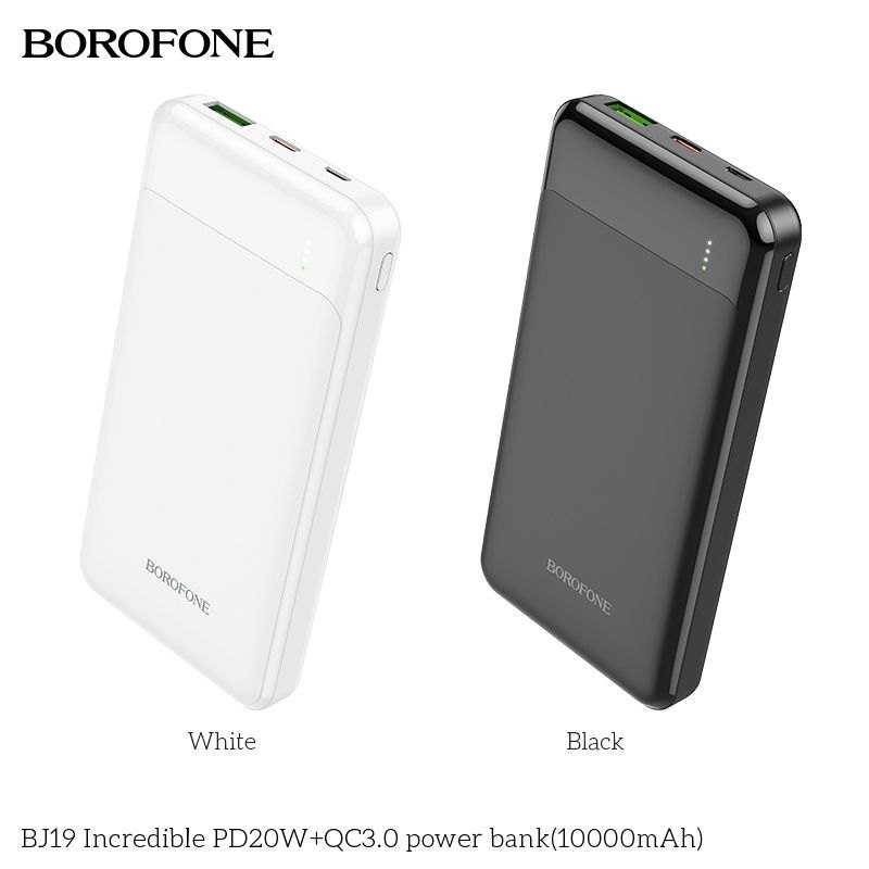 Pin sạc dự phòng Borofone BJ19 sạc nhanh (PD20W - QC3.0) -10.000 mAh