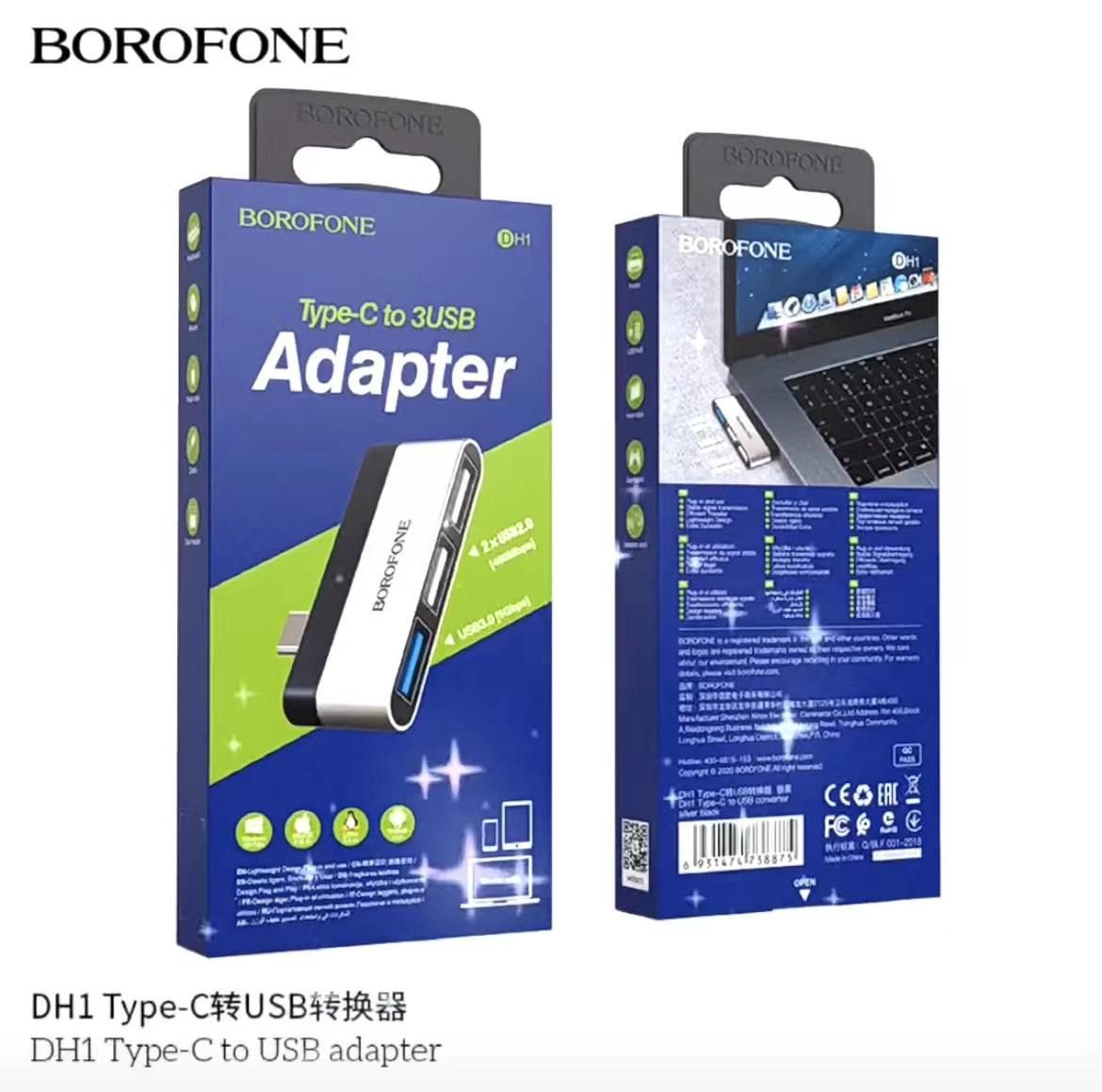 Bộ Chuyển Đổi Type-C Sang USB Borofone DH1