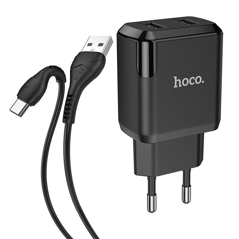 Bộ củ cáp sạc 2 cổng Hoco N7 typeC