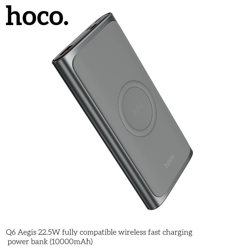 Sạc dự phòng không dây 22.5W Hoco Q6 10.000mAh