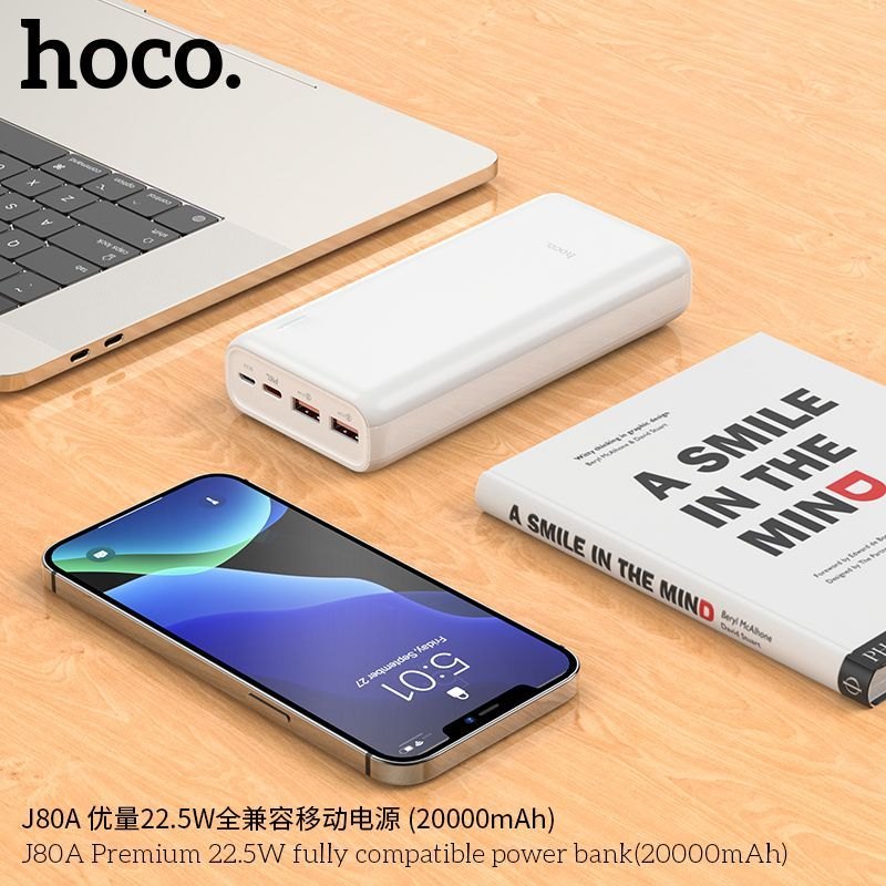 Pin sạc dự phòng Hoco J80A 20000MAH PD 22.5W +QC 3.0