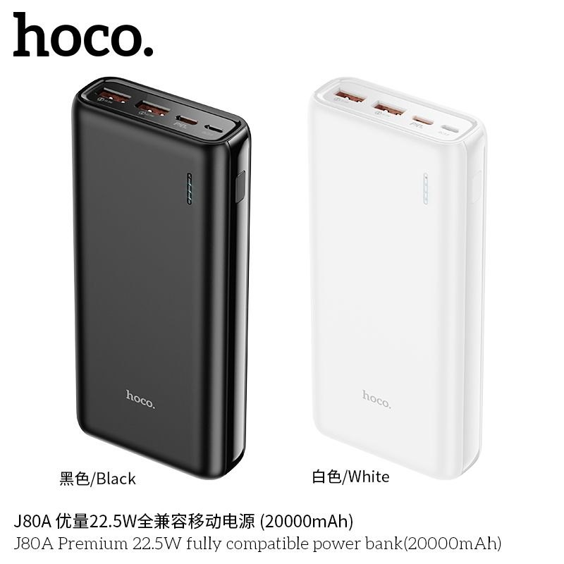 Pin sạc dự phòng Hoco J80A 20000MAH PD 22.5W +QC 3.0