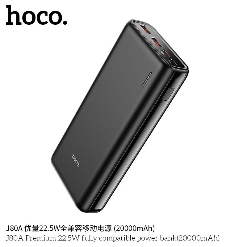 Pin sạc dự phòng Hoco J80A 20000MAH PD 22.5W +QC 3.0