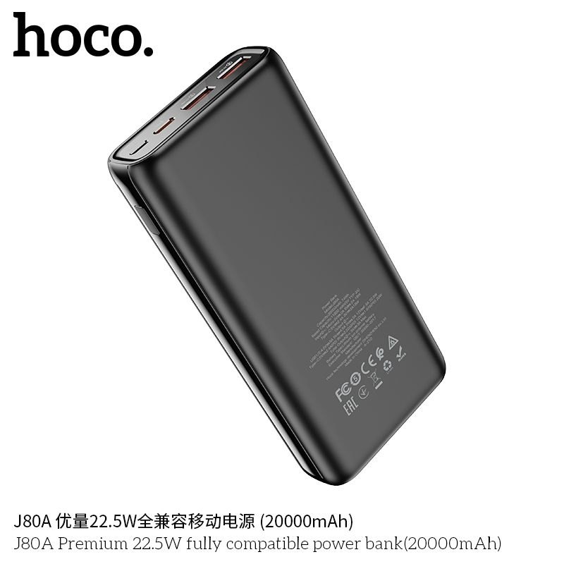 Pin sạc dự phòng Hoco J80A 20000MAH PD 22.5W +QC 3.0