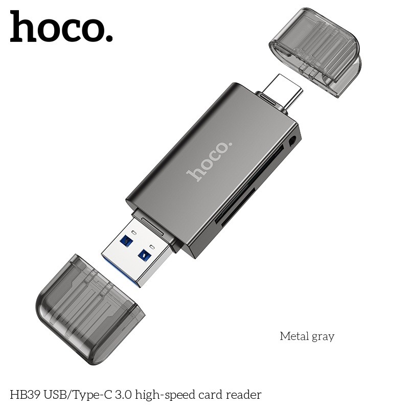 Đầu đọc thẻ nhớ USB/typeC tốc độ cao 3.0 HB39