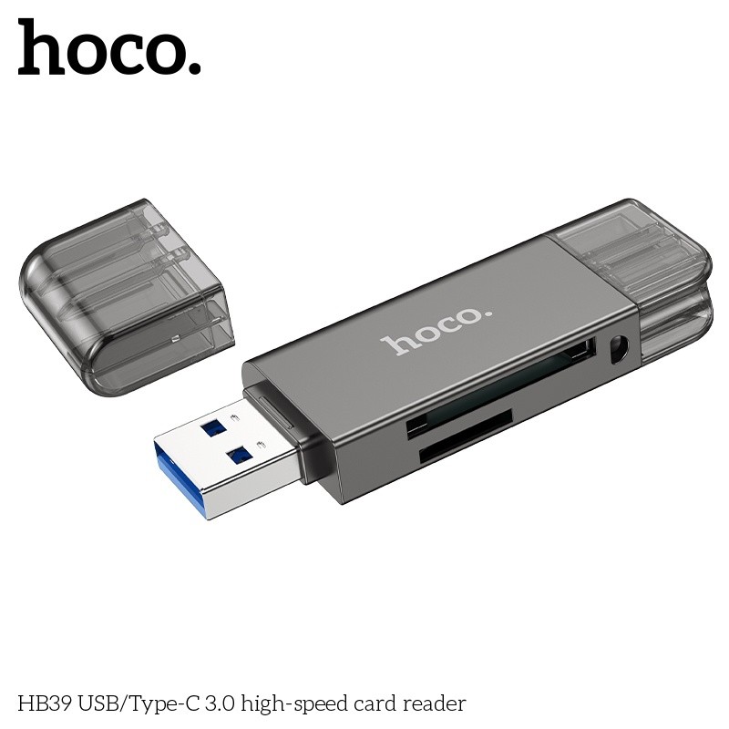 Đầu đọc thẻ nhớ USB/typeC tốc độ cao 3.0 HB39