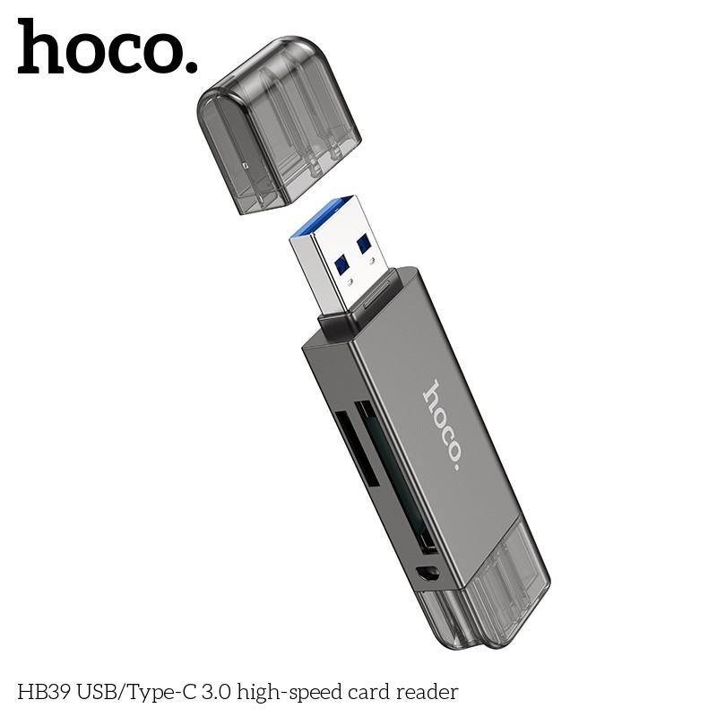 Đầu đọc thẻ nhớ USB/typeC tốc độ cao 3.0 HB39