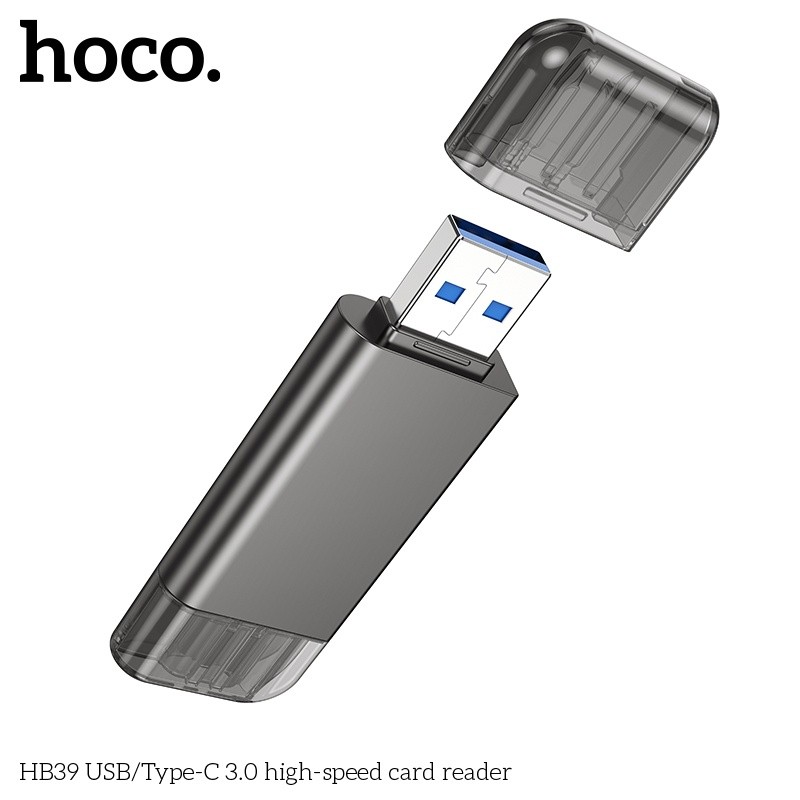 Đầu đọc thẻ nhớ USB/typeC tốc độ cao 3.0 HB39