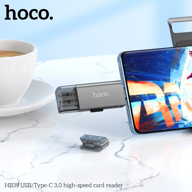 Đầu đọc thẻ nhớ USB/typeC tốc độ cao 3.0 HB39