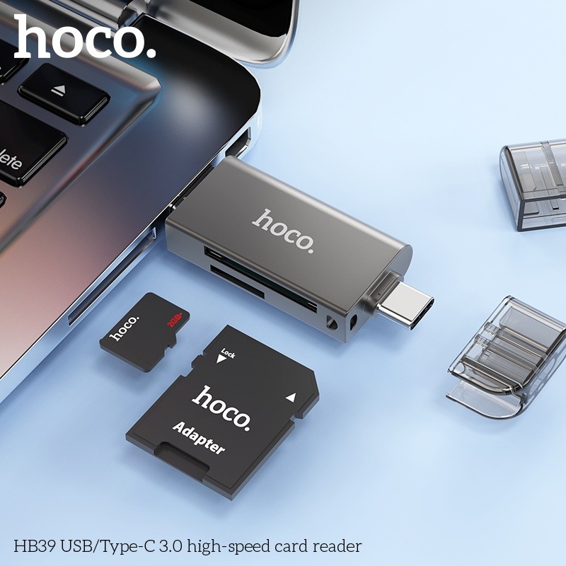 Đầu đọc thẻ nhớ USB/typeC tốc độ cao 3.0 HB39