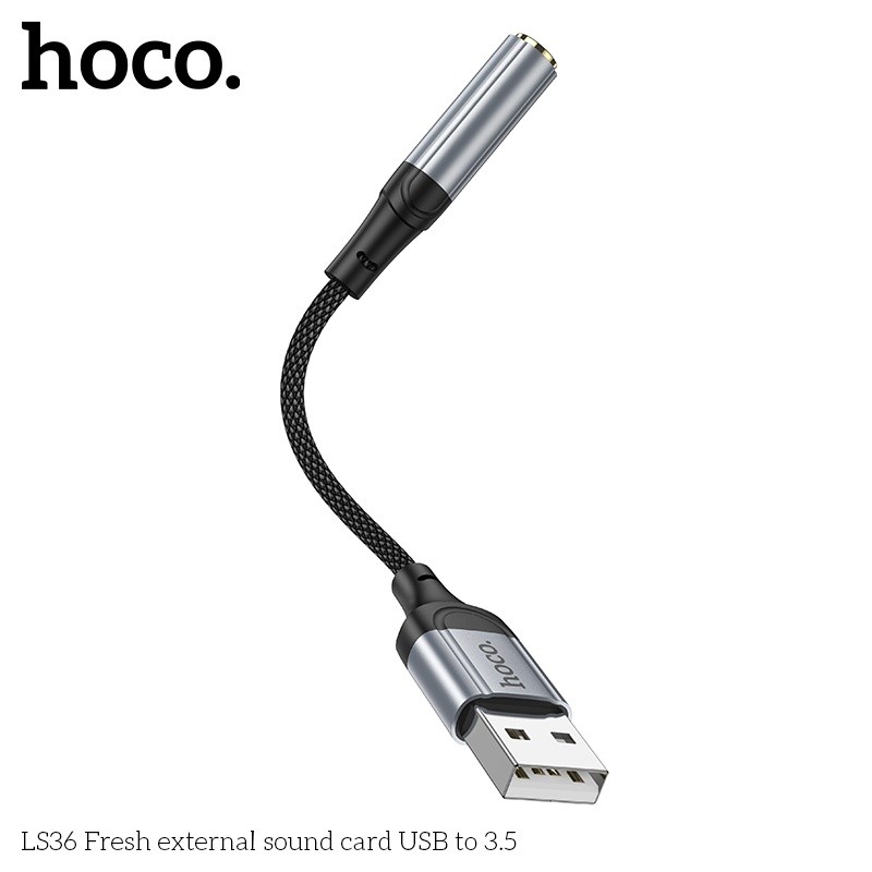 Cáp chuyển đổi USB-A sang 3.5 Hoco LS36