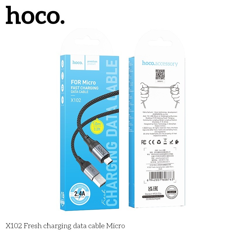 Cáp sạc Hoco X102 micro