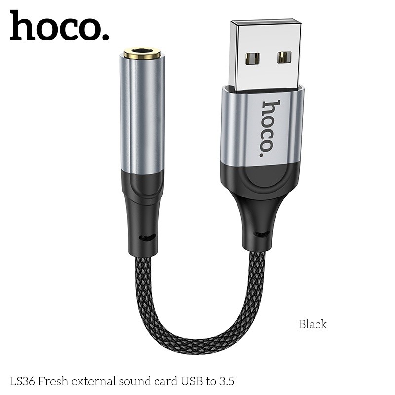 Cáp chuyển đổi USB-A sang 3.5 Hoco LS36