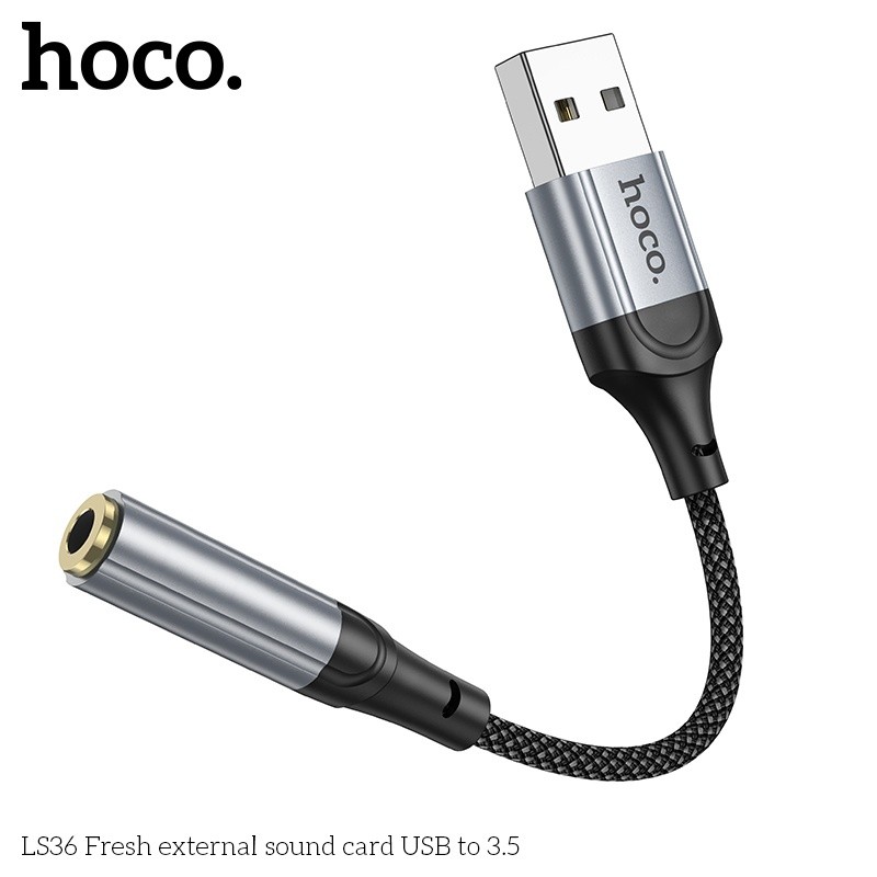 Cáp chuyển đổi USB-A sang 3.5 Hoco LS36