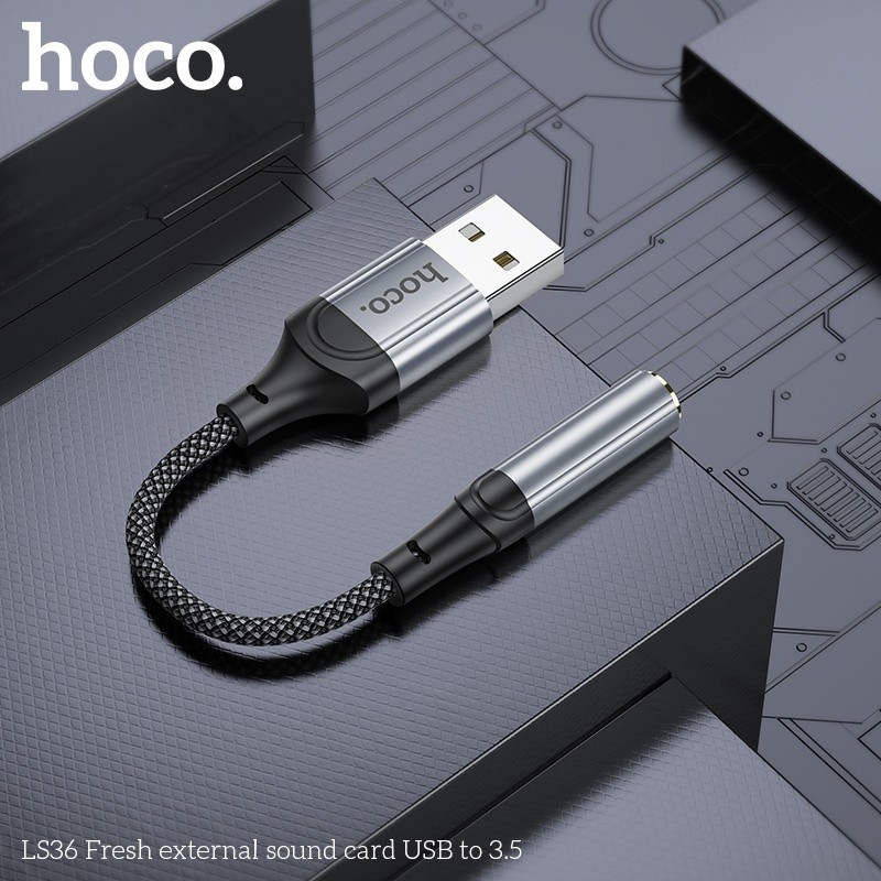 Cáp chuyển đổi USB-A sang 3.5 Hoco LS36