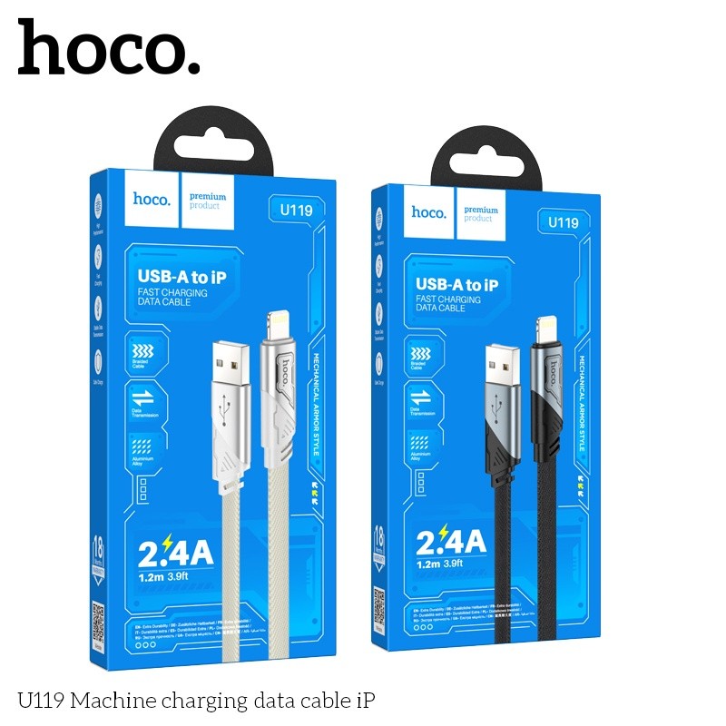 Cáp sạc Hoco U119 lightning (IP)