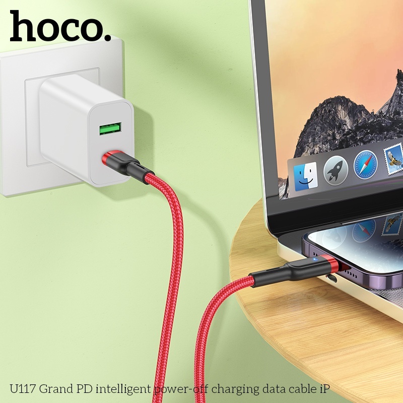 Cáp sạc nhanh Hoco U117 typeC-lightning 20W