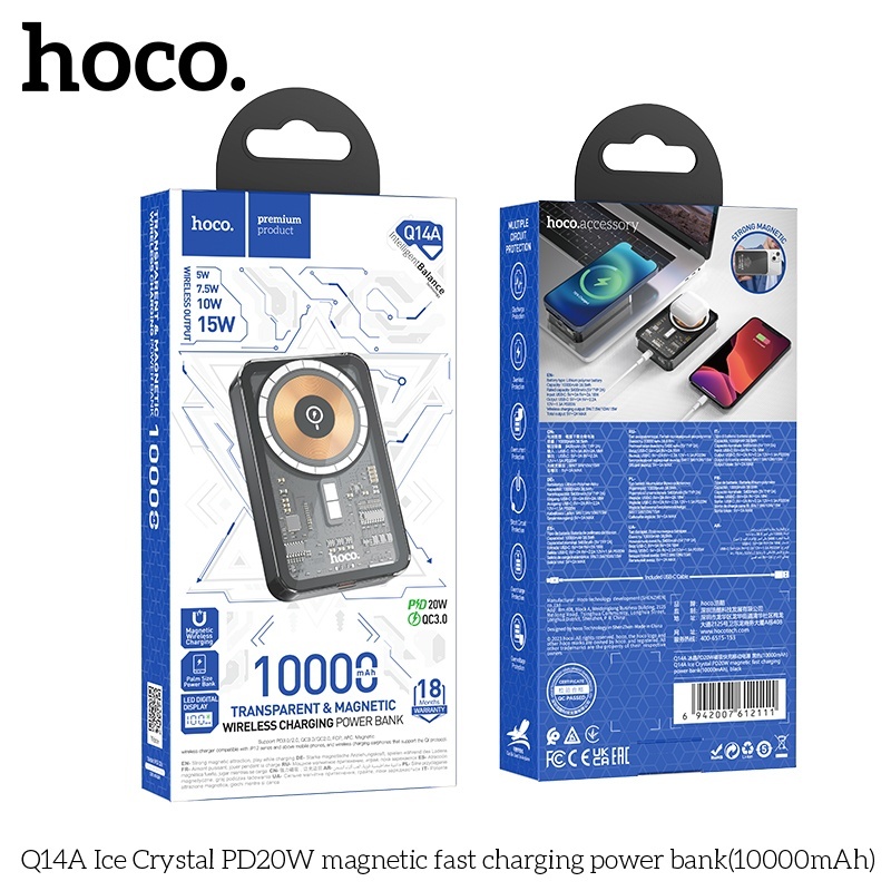 Pin sạc dự phòng sạc không dây Hoco Q14A 10.000mAh