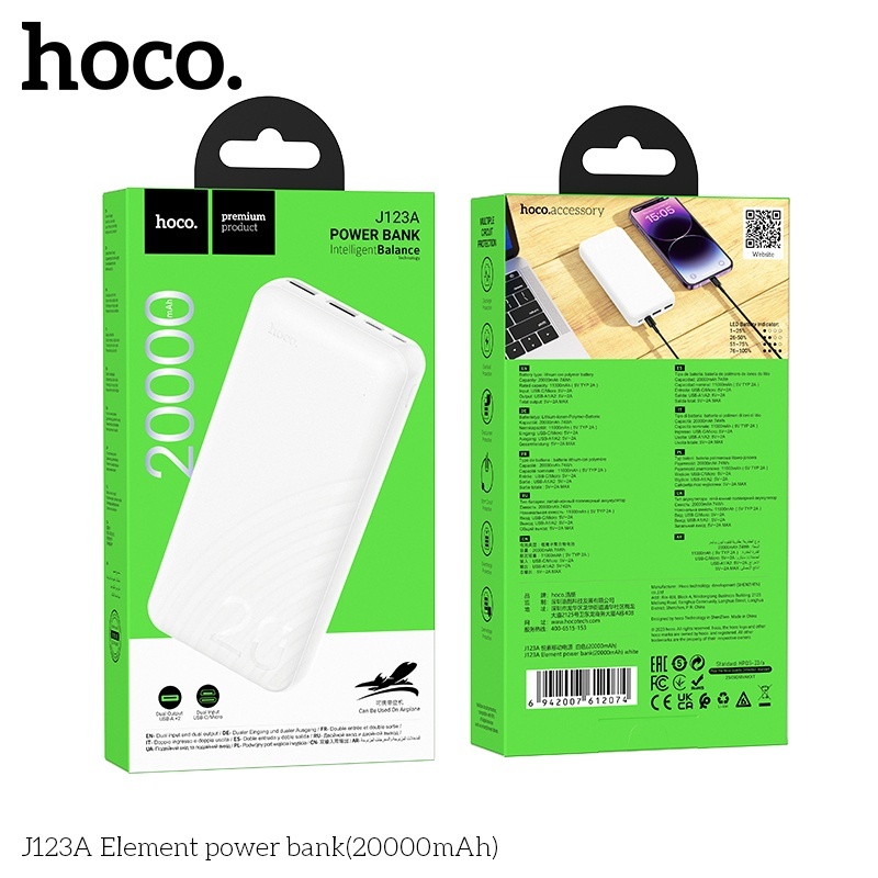 Pin sạc dự phòng Hoco J123A 20.000mAh