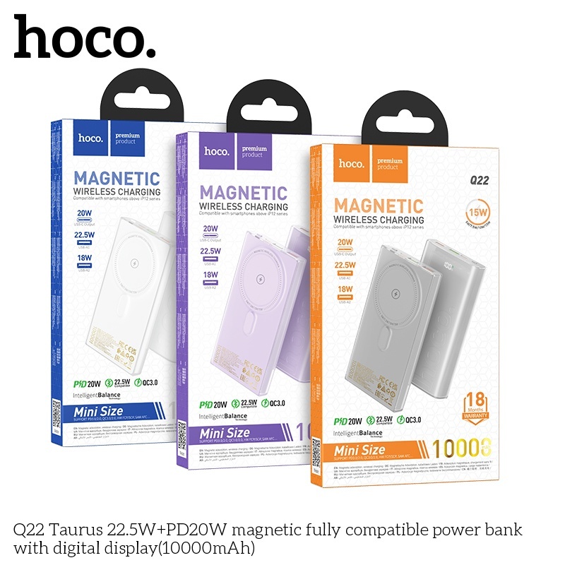 Pin sạc dự phòng sạc nhanh Hoco Q22 10.000mAh