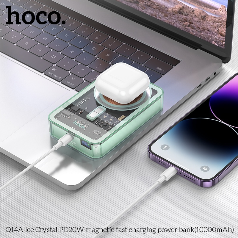 Pin sạc dự phòng sạc không dây Hoco Q14A 10.000mAh