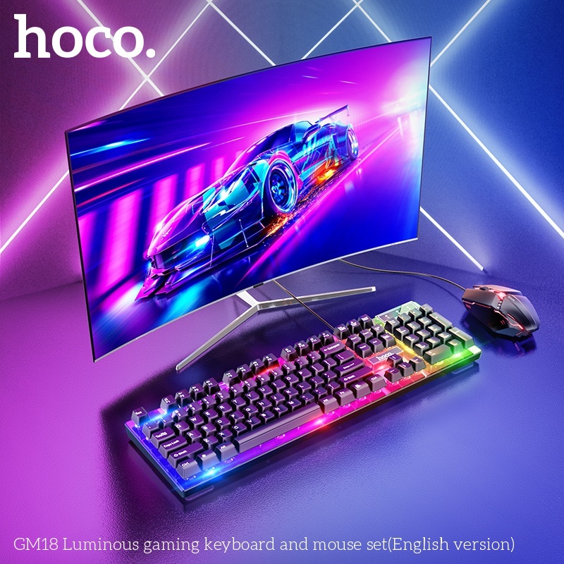 Bộ bàn phím chuột gaming có led Hoco Gm18