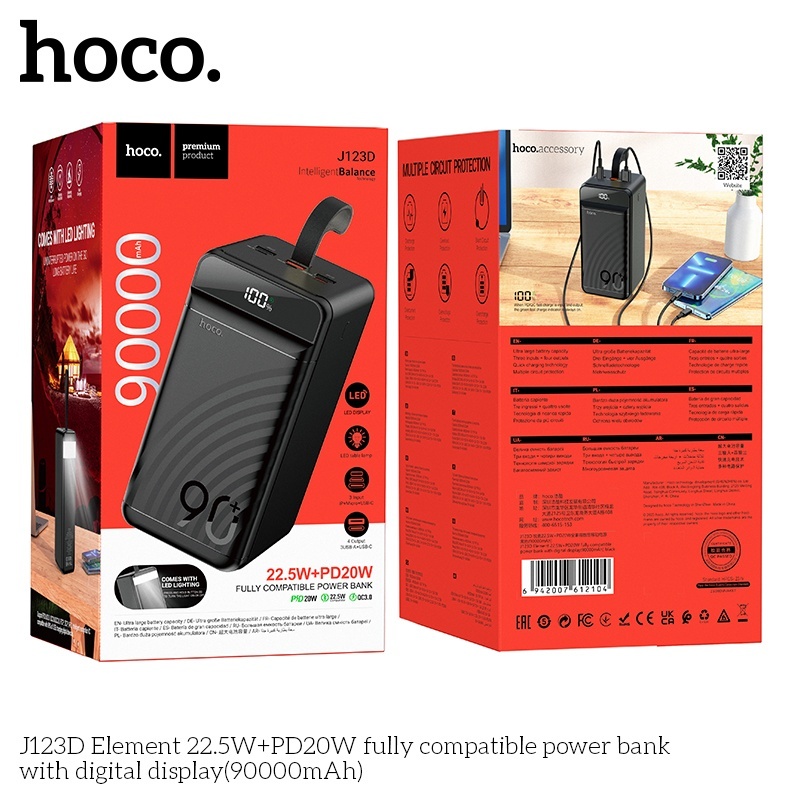 Pin sạc dự phòng Hoco J123D 90.000mAh