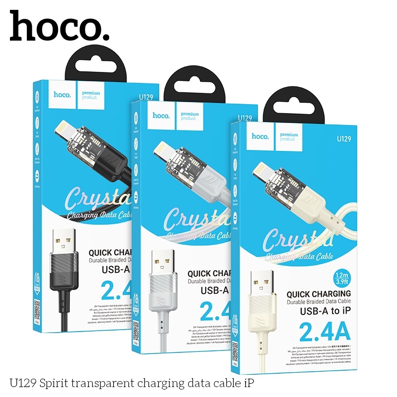 Cáp sạc Hoco U129 lightning