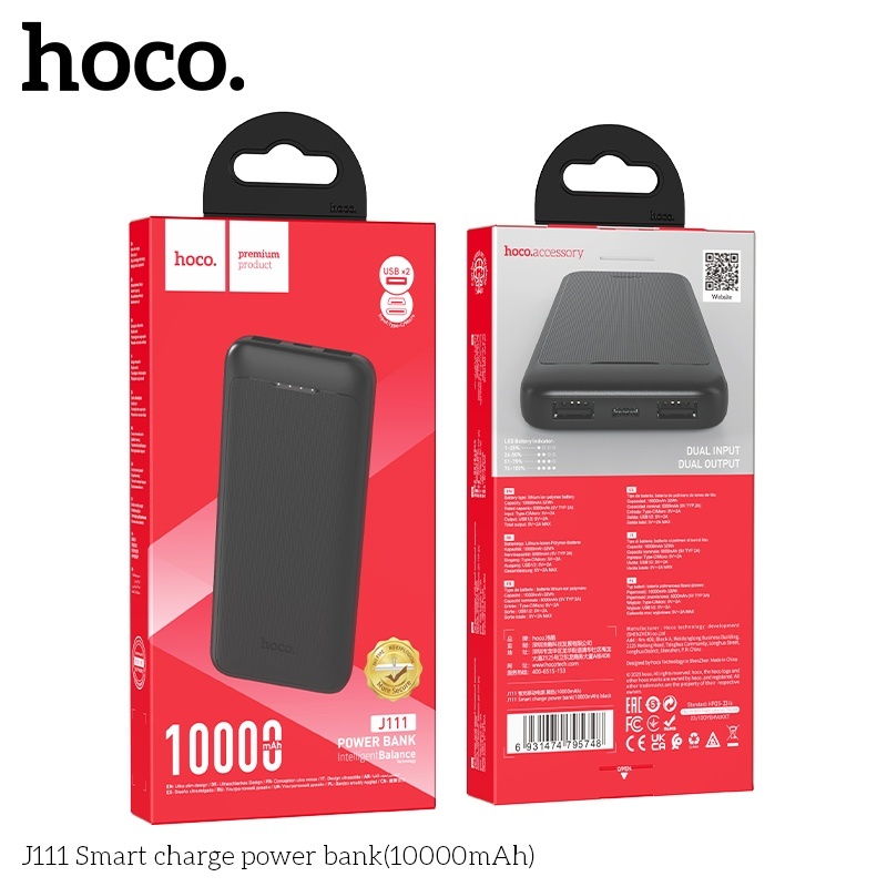 Pin sạc dự phòng Hoco J111 10.000mAh