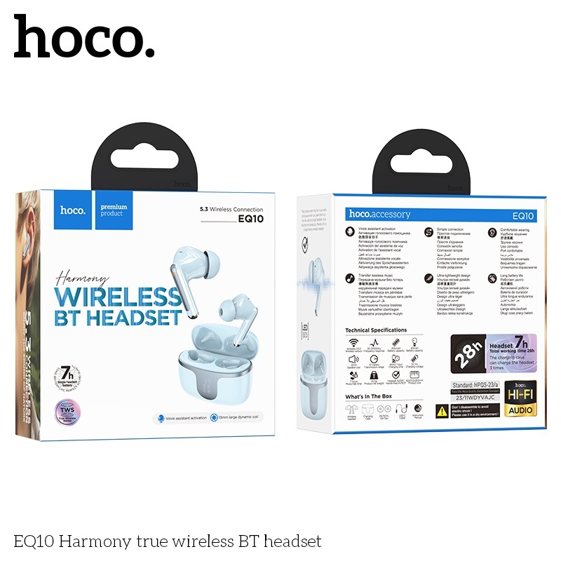 Tai nghe bluetooth hoco EQ10