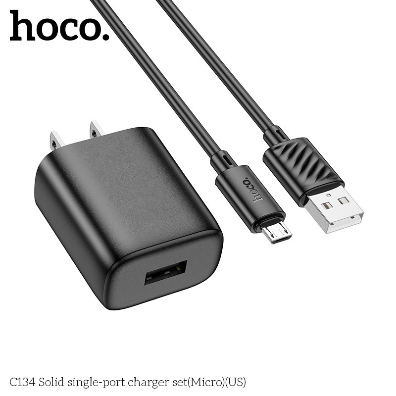 Bộ củ cáp sạc Hoco c134 micro