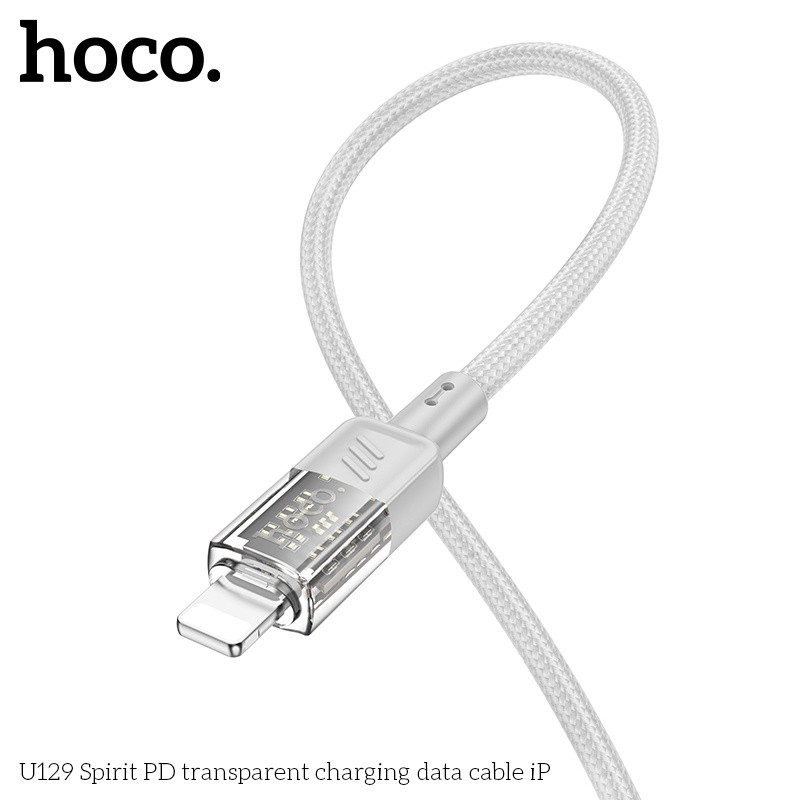 Cáp sạc nhanh Hoco U129 PD typeC-lightning