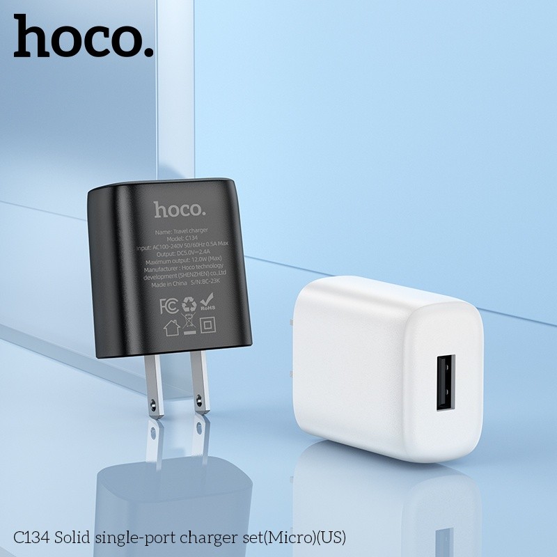 Bộ củ cáp sạc Hoco c134 micro