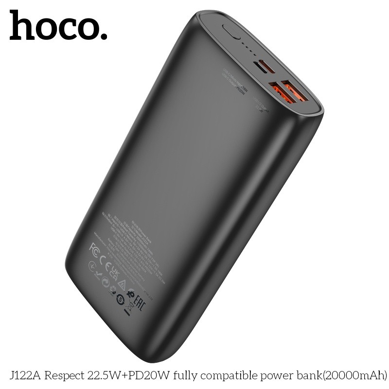 Pin sạc dự phòng sạc nhanh Hoco J122A (20.000mAh) 22.5W+PD20W