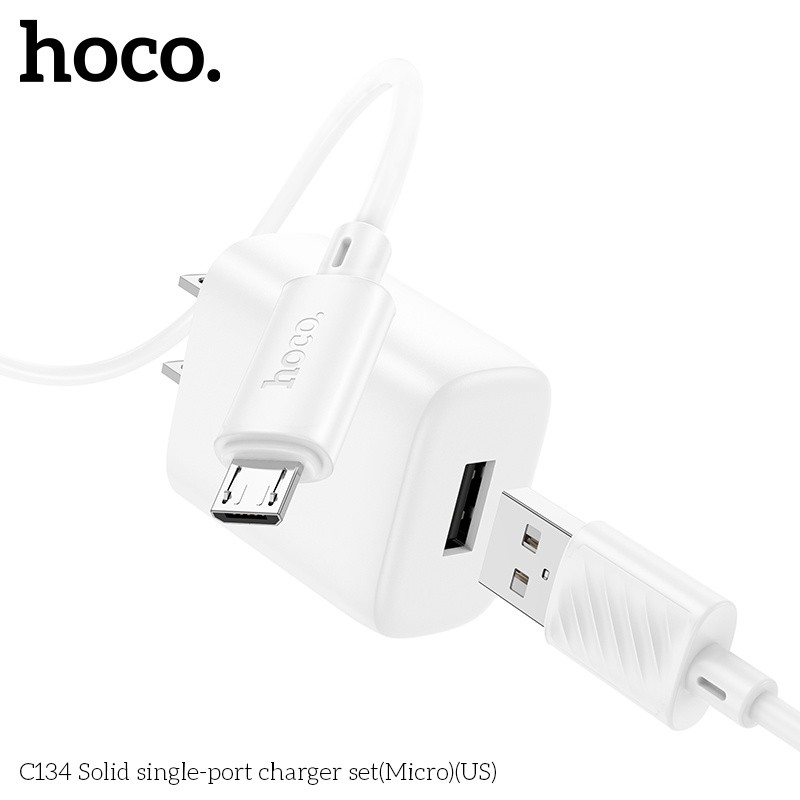 Bộ củ cáp sạc Hoco c134 micro