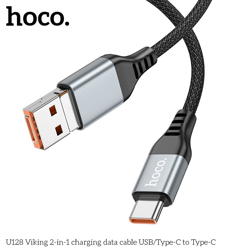 Cáp sạc + truyền dữ liệu U128 2in1 USB/typeC to TypeC