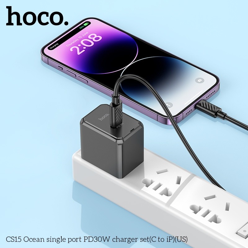 Bộ củ cáp sạc nhanh Hoco CS15 lightning