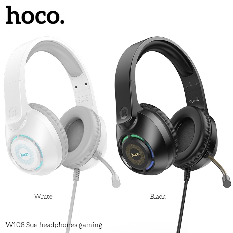 Tai nghe chụp tai gaming Hoco W108 RGB