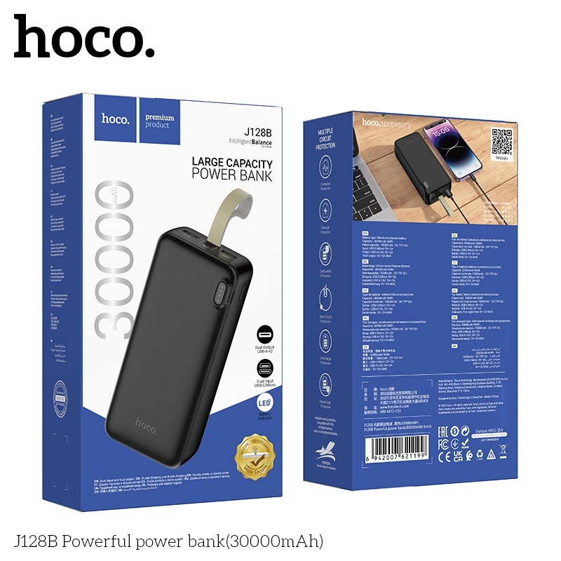 Pin sạc dự phòng Hoco J128B 30.000mAh