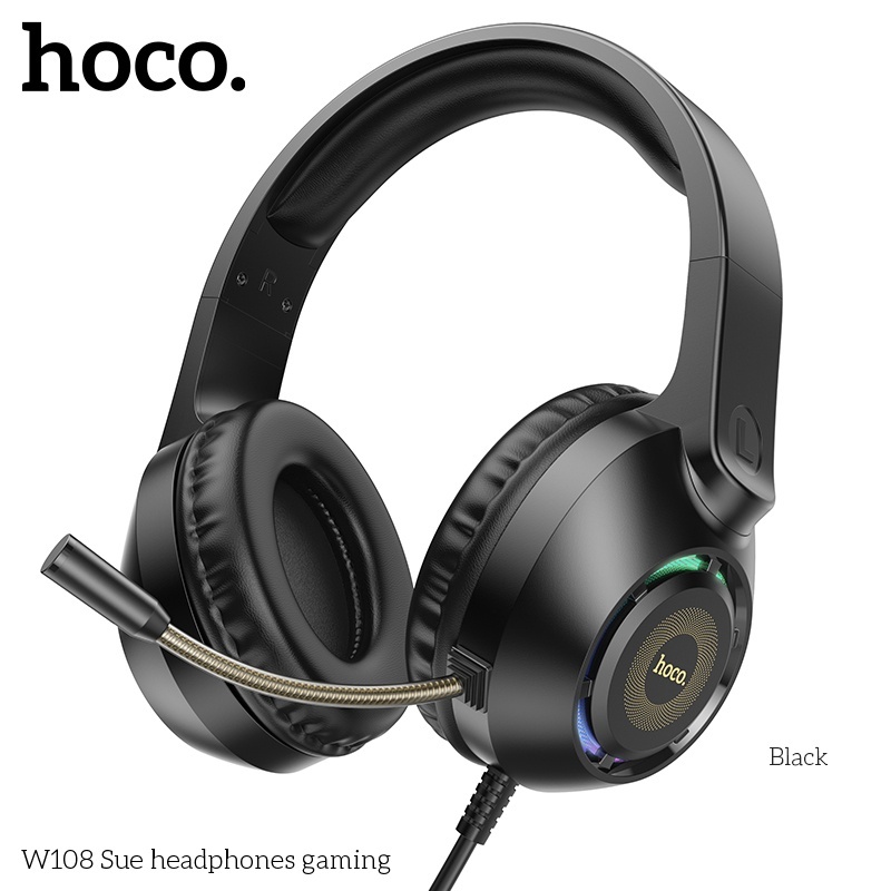 Tai nghe chụp tai gaming Hoco W108 RGB