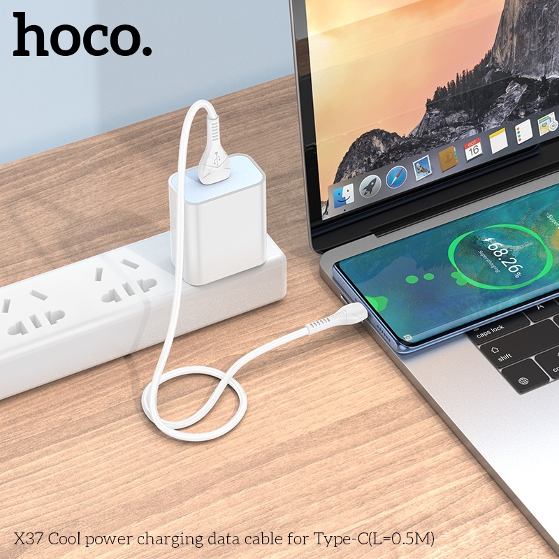 Cáp sạc Hoco X37 typeC 0.5m