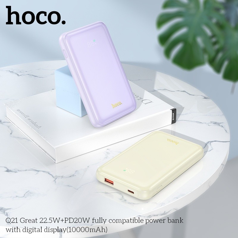 Pin sạc dự phòng sạc nhanh Hoco Q21 10.000mAh 22,5W+PD20W với màn hình kỹ thuật số