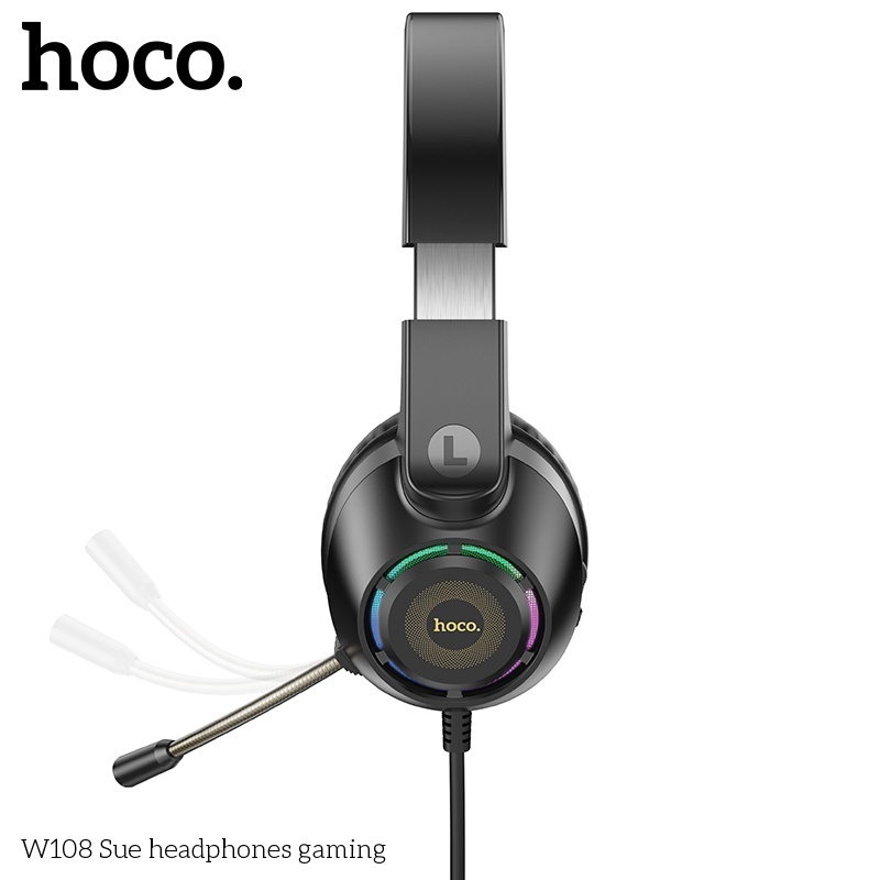 Tai nghe chụp tai gaming Hoco W108 RGB