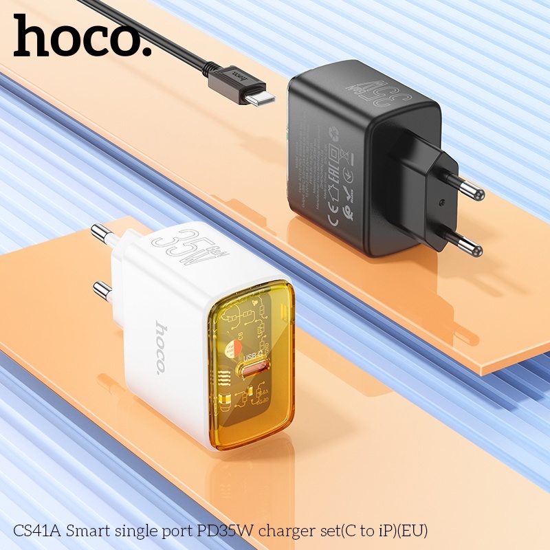 Bộ củ cáp sạc nhanh thông minh Hoco CS41A lightning 35W