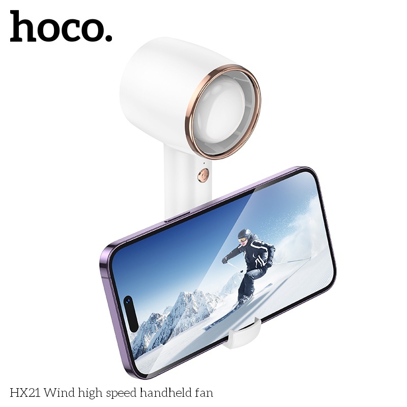 Quạt cầm tay và để bàn 2in1 Hoco HX21