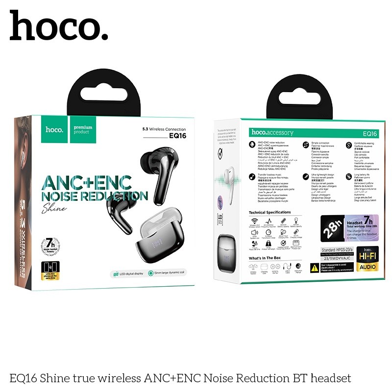 Tai nghe bluetooth Hoco EQ16 pin 7h ANC+ENC